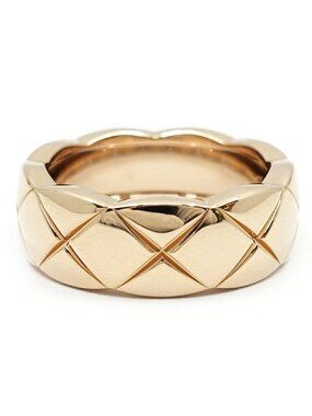 Chanel 18k Pink Gold Coco Crush Ring